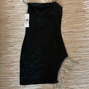 Blacks dress with crystals